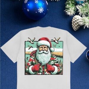Festive Santa Graphic T-Shirt